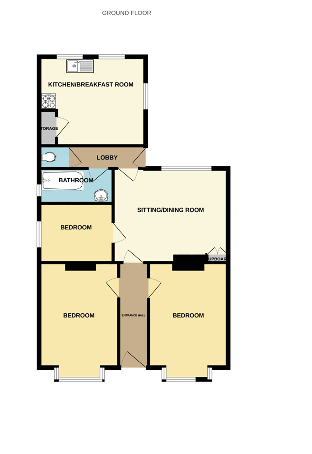 Lot: 44 - DETACHED THREE-BEDROOM BUNGALOW WITH POTENTIAL -